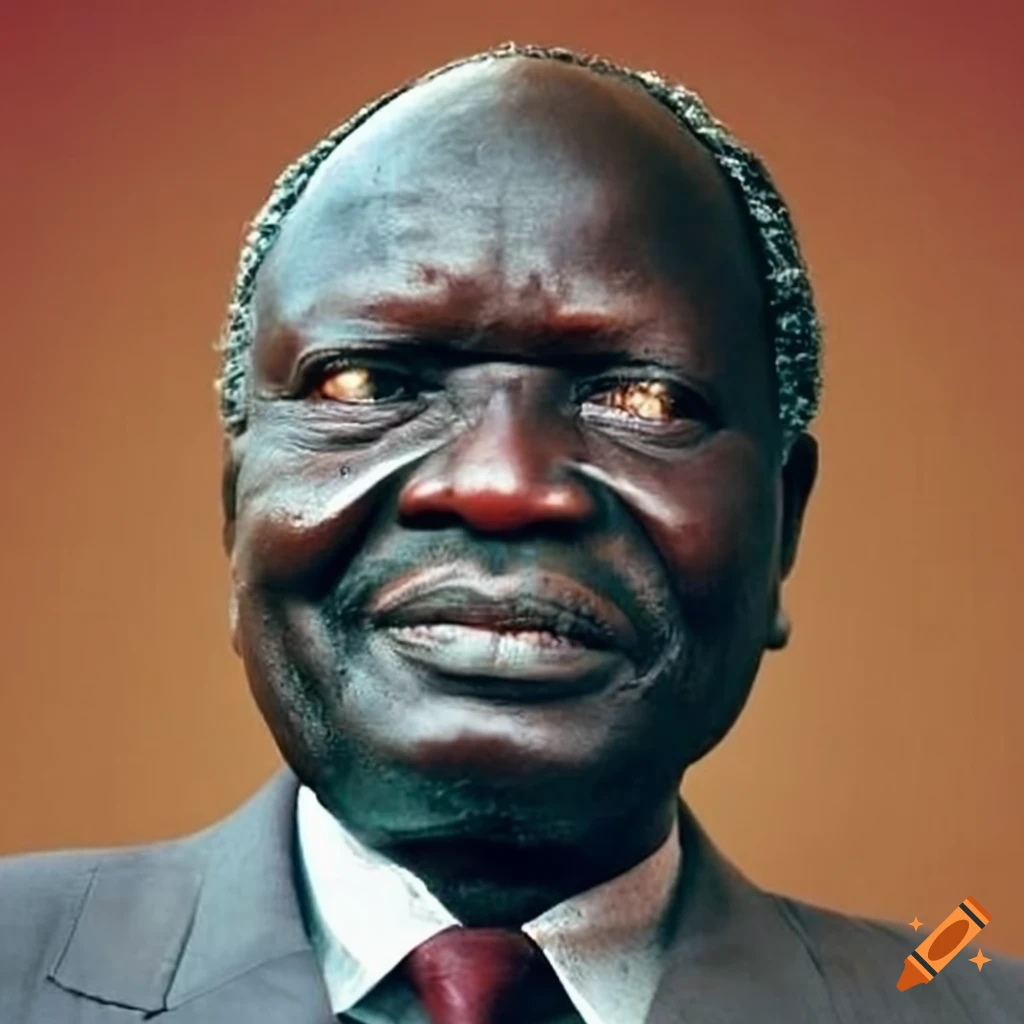 portrait of John Garang, former President of Southern Sudan