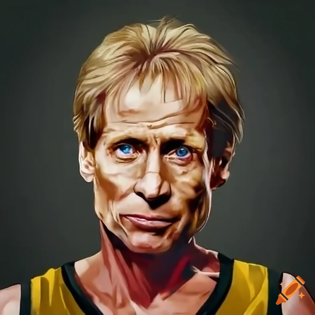 Portrait of skip bayless and kaitlin clark with basketball on Craiyon