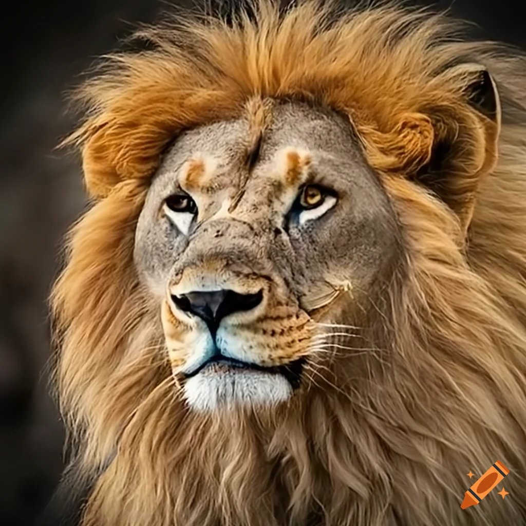Close up Of A Lion On Craiyon