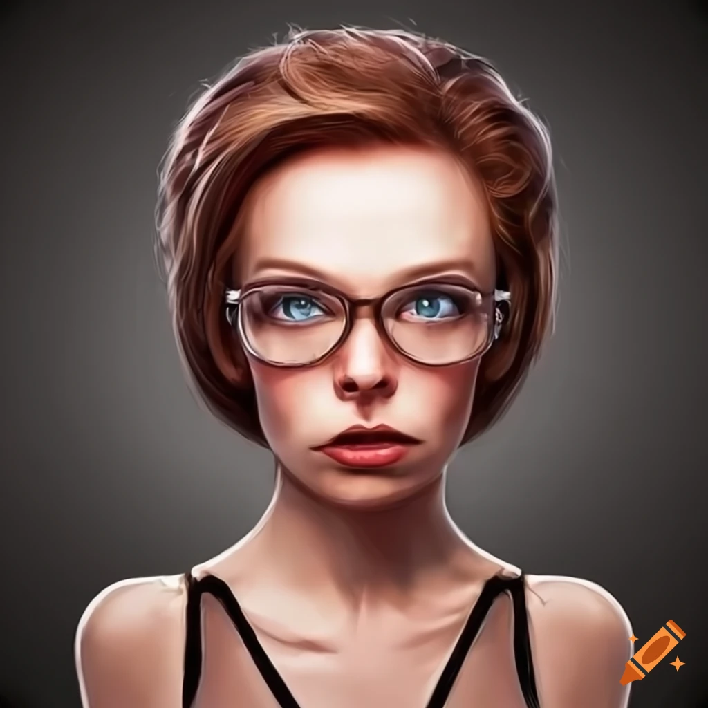 Smirking Female Librarian On Craiyon