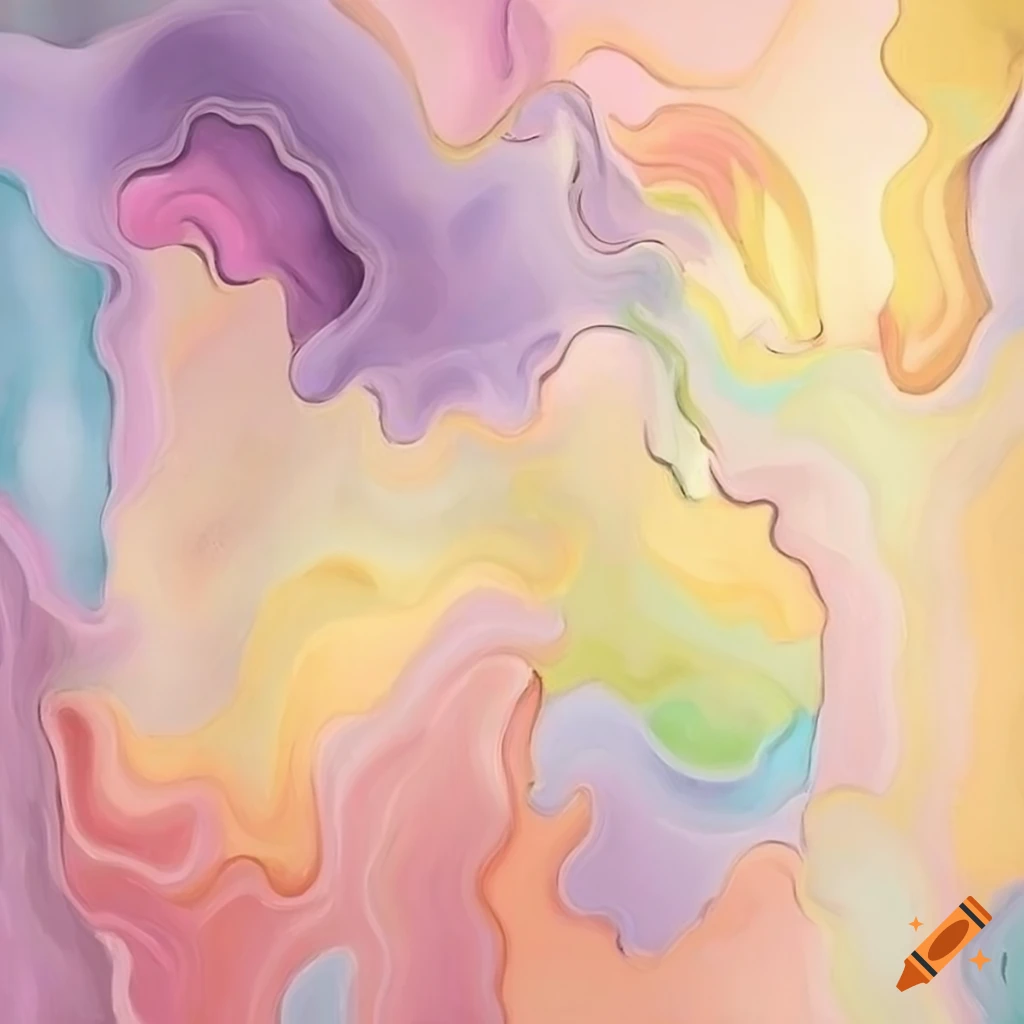 detailed abstract art in pastel colors