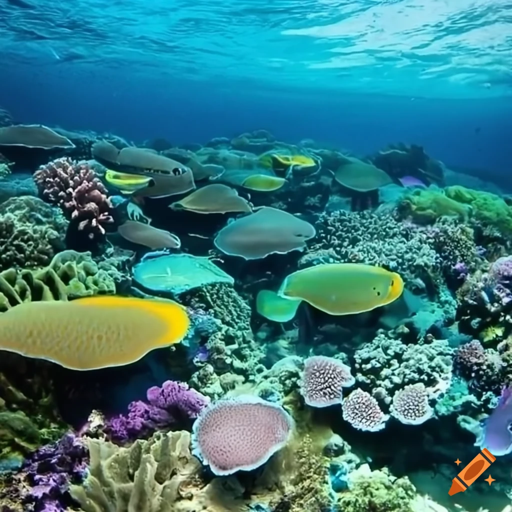 Beautiful view of the great barrier reef