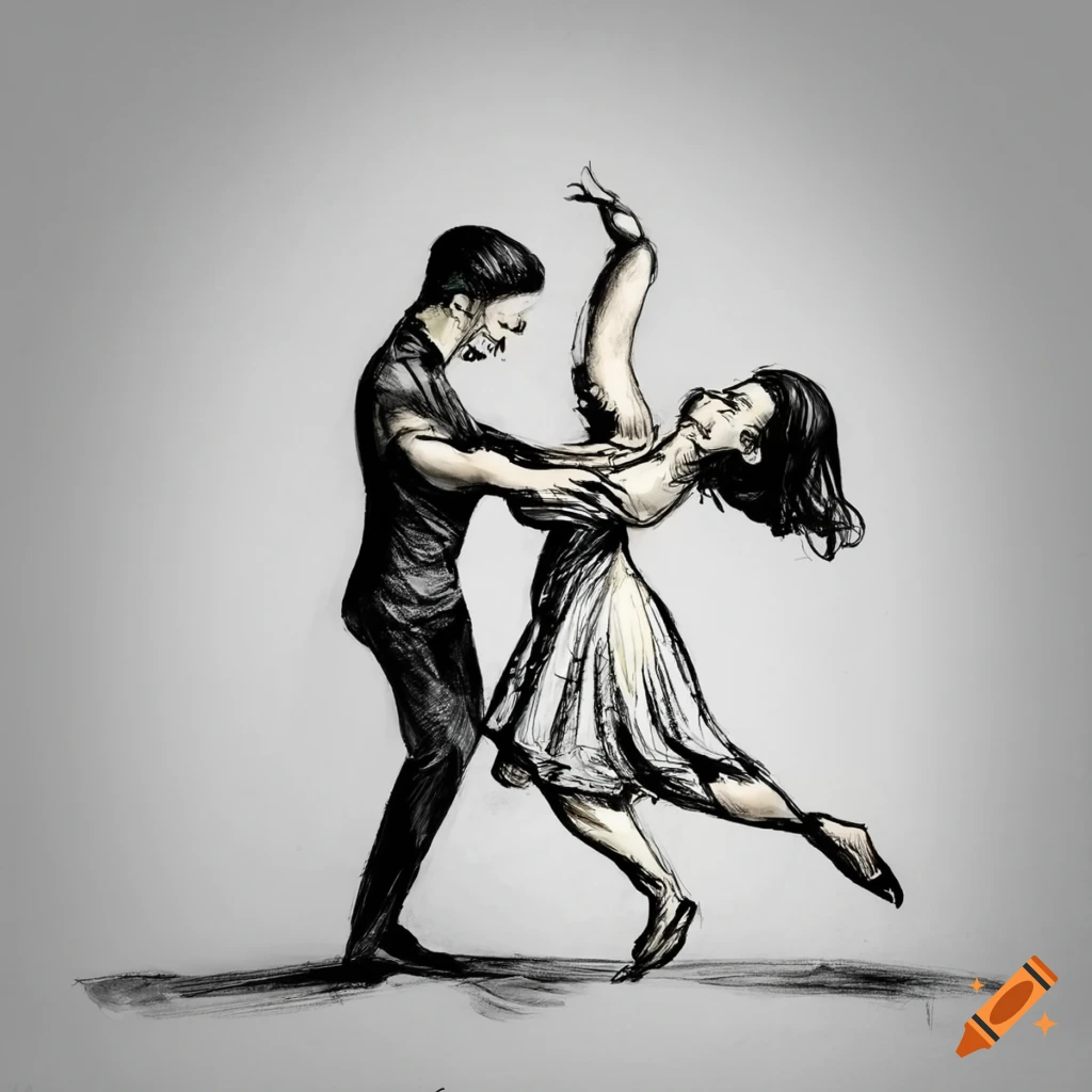 Ballroom Dancers by terrail on DeviantArt | Couple sketch, Couple dancing, Dancing  sketch