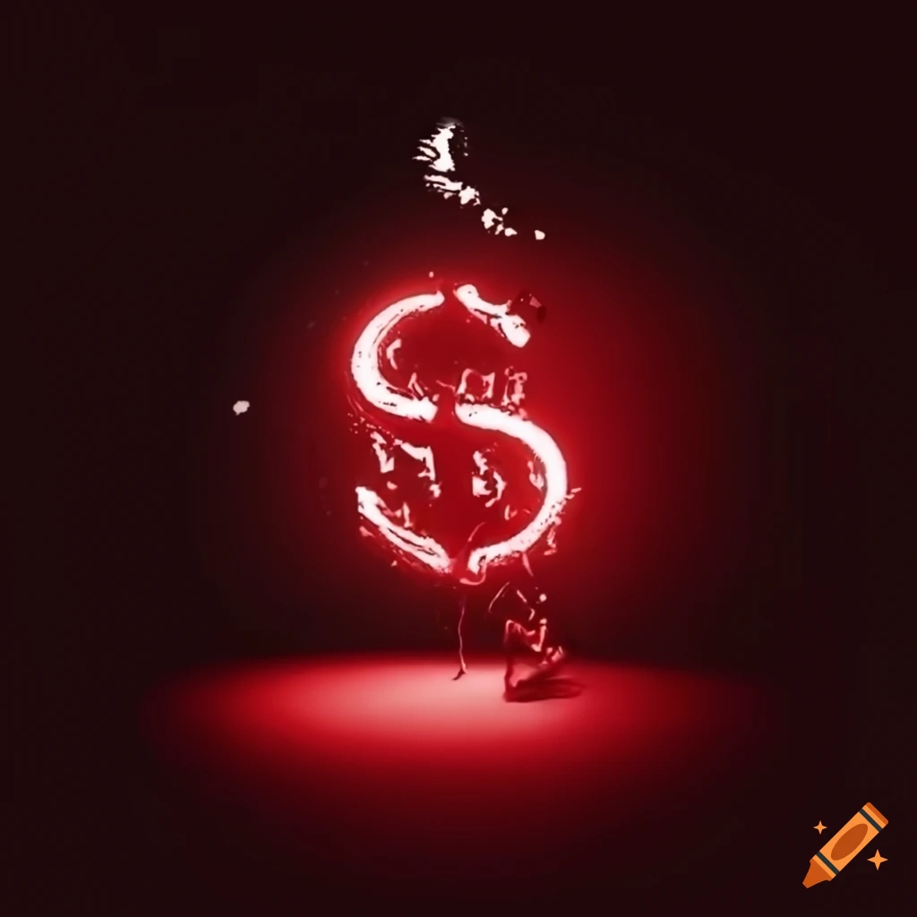 Red Dollar Sign On A Background On Craiyon