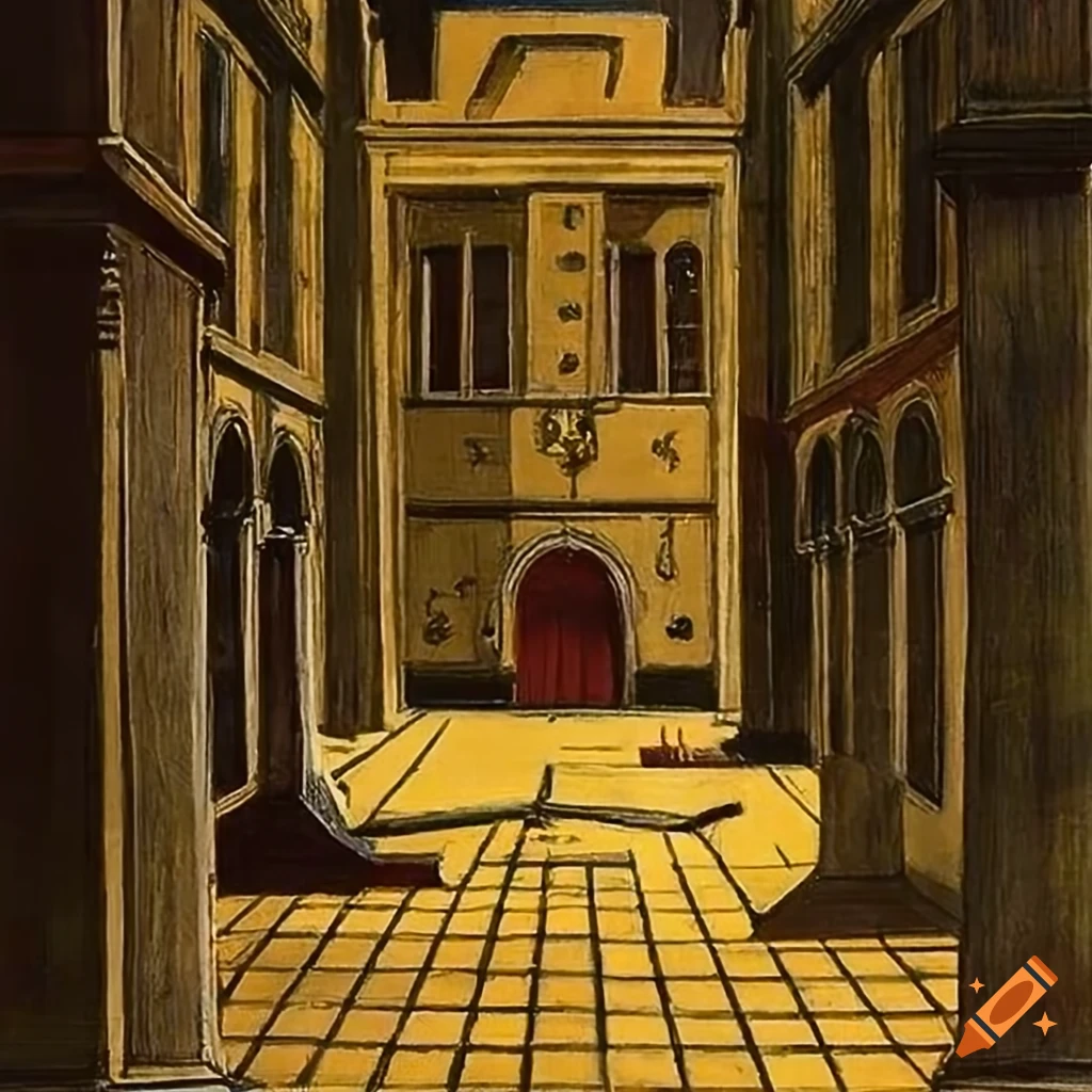 Giorgio de Chirico's depiction of the Bodleian library courtyard