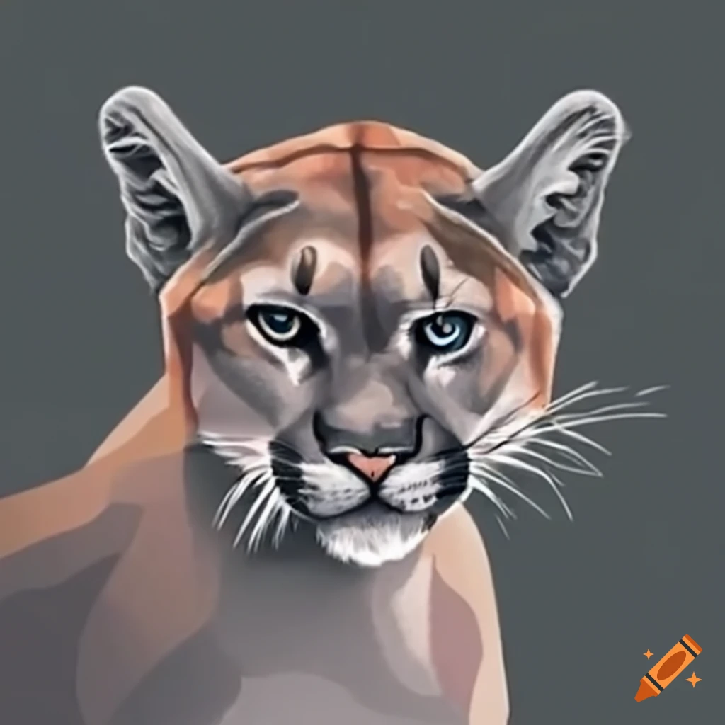 Mountain lion in zion national park on Craiyon