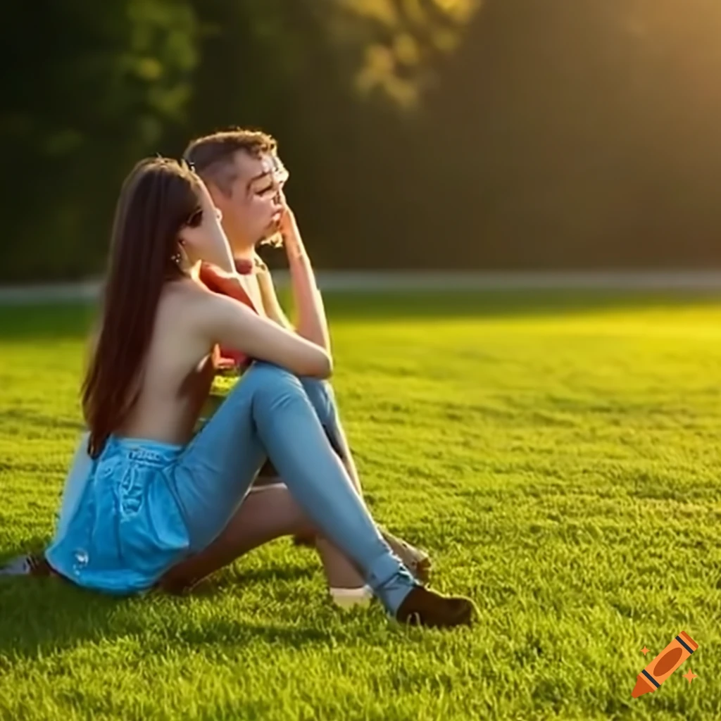 man having a conversation with a teenage girl