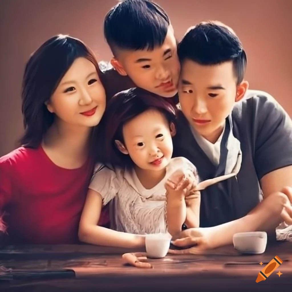 Chinese family portrait