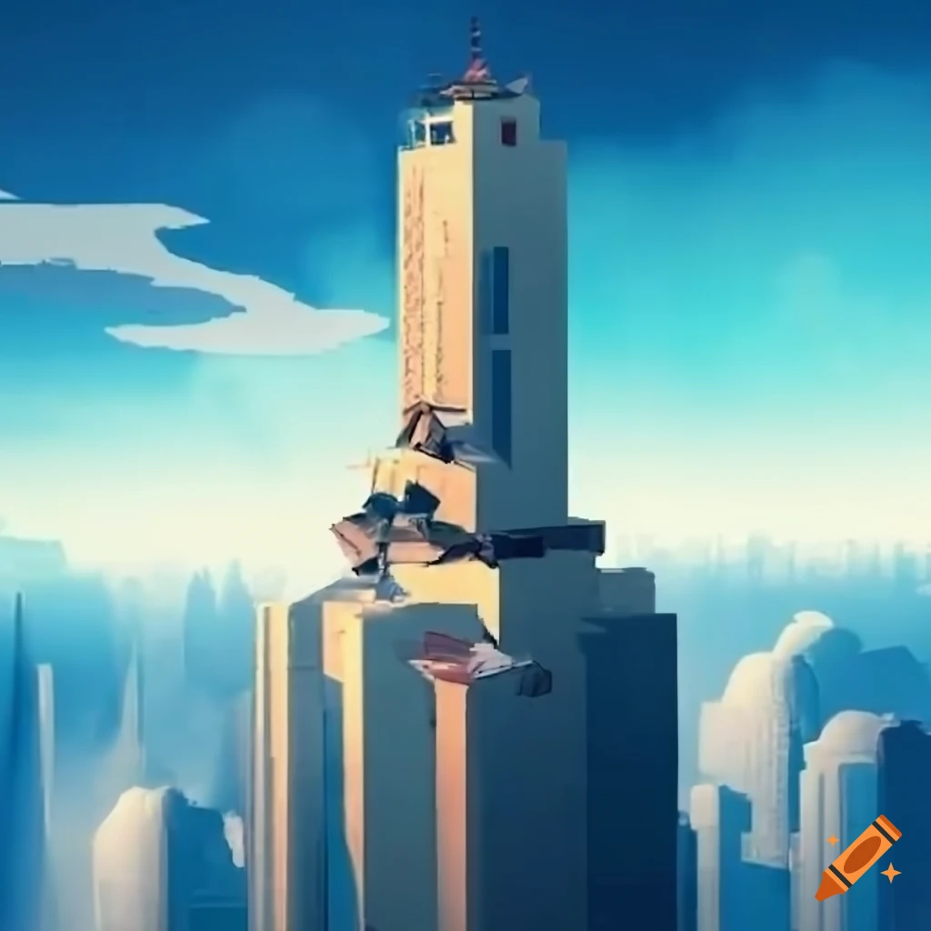 Movie poster for the film tower on Craiyon