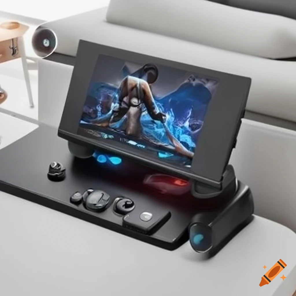 Image of modern gaming consoles on Craiyon