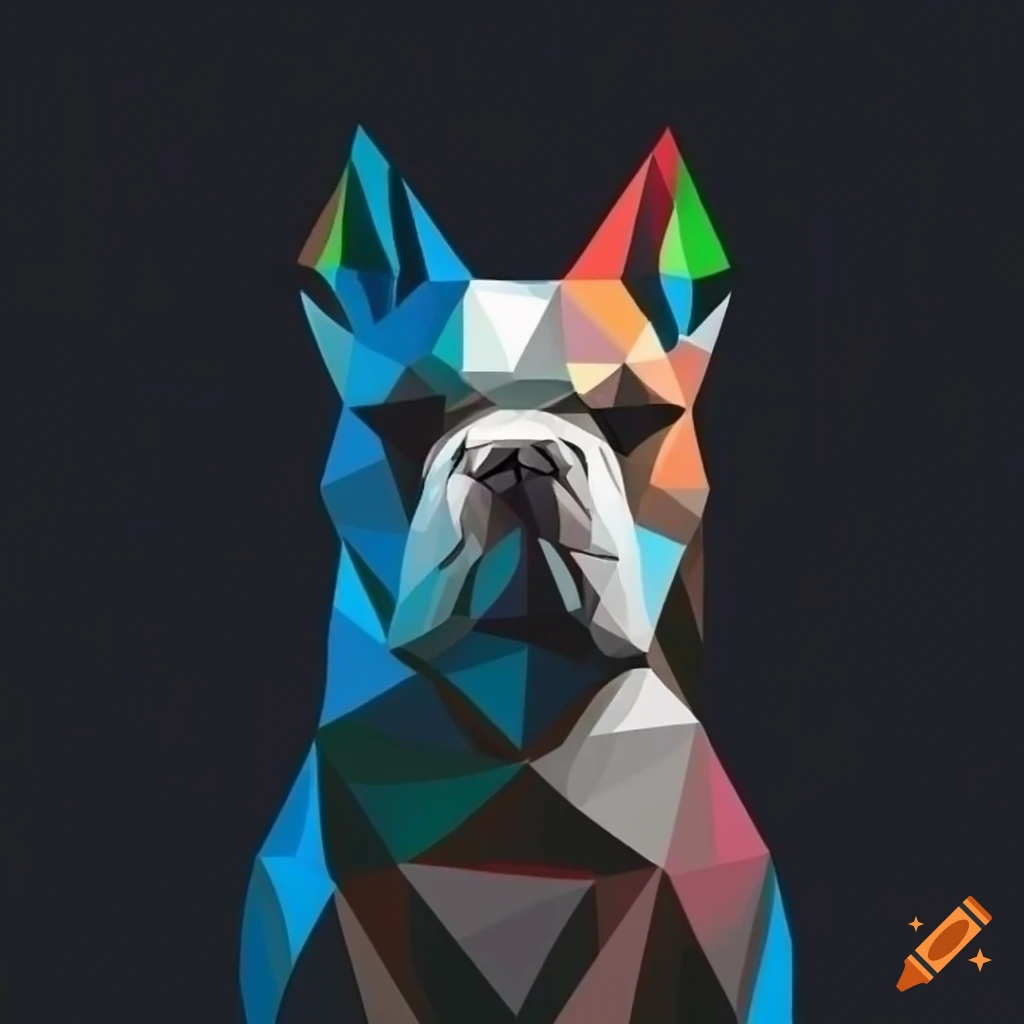geometric design of a bulldog