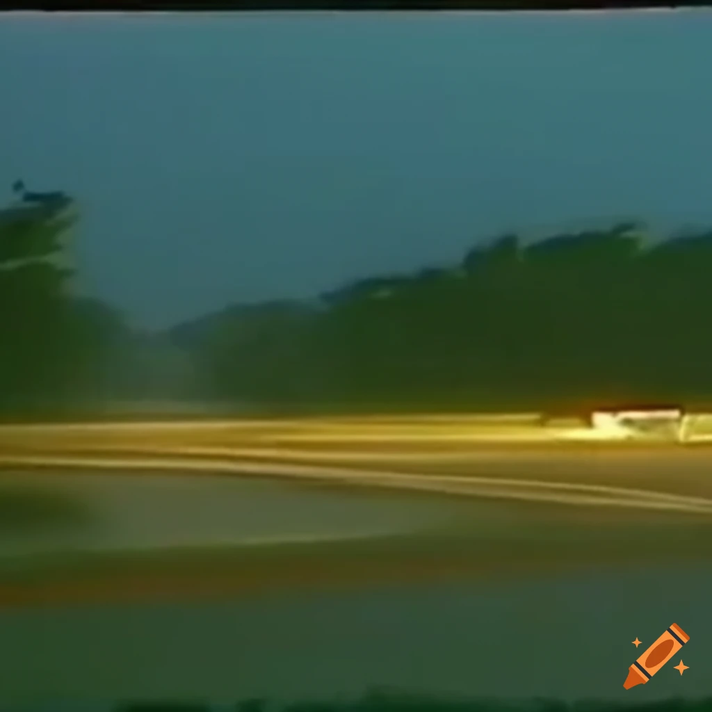 Vhs footage of drizzling rain in south carolina october 29 1988