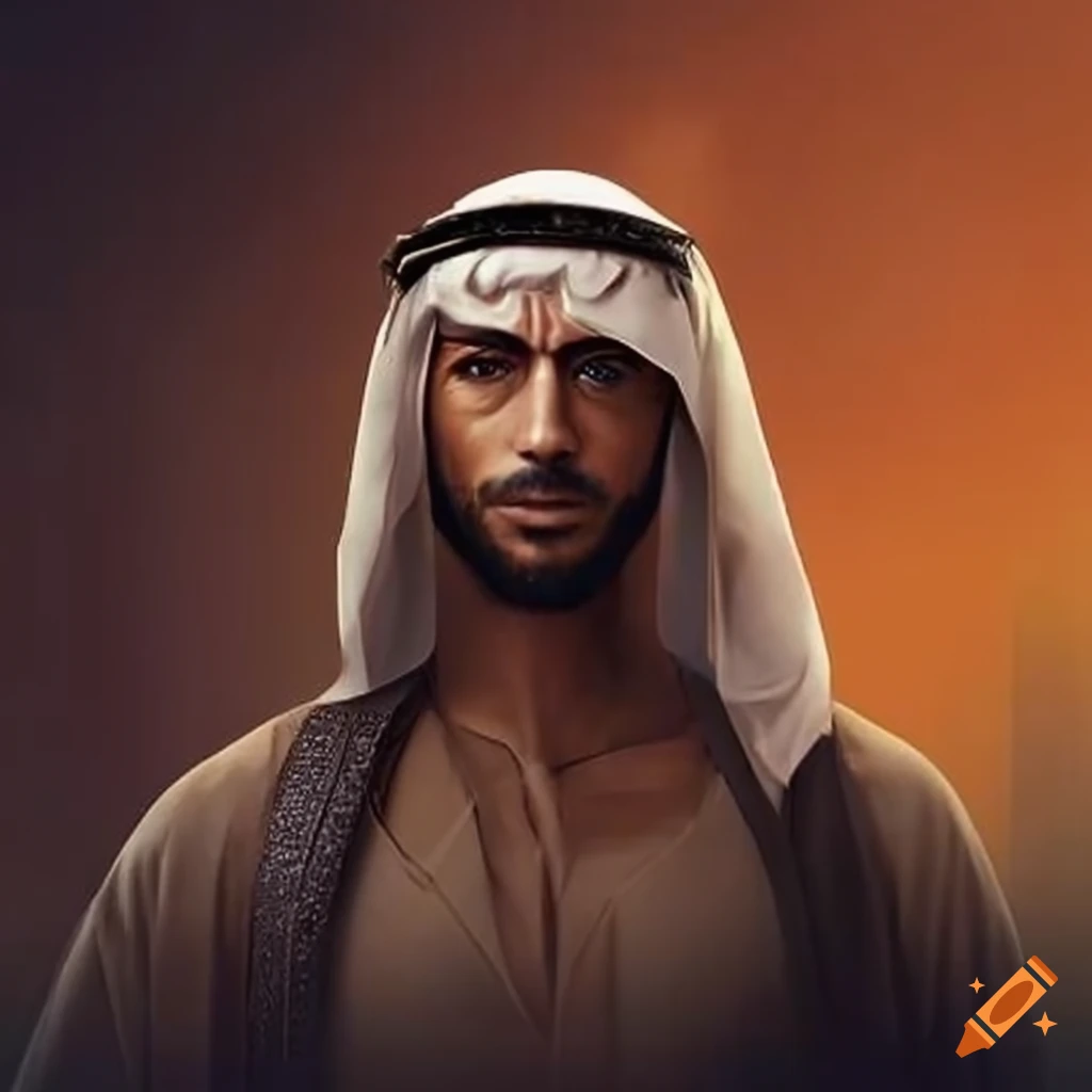 Arabian man in a Mars movie