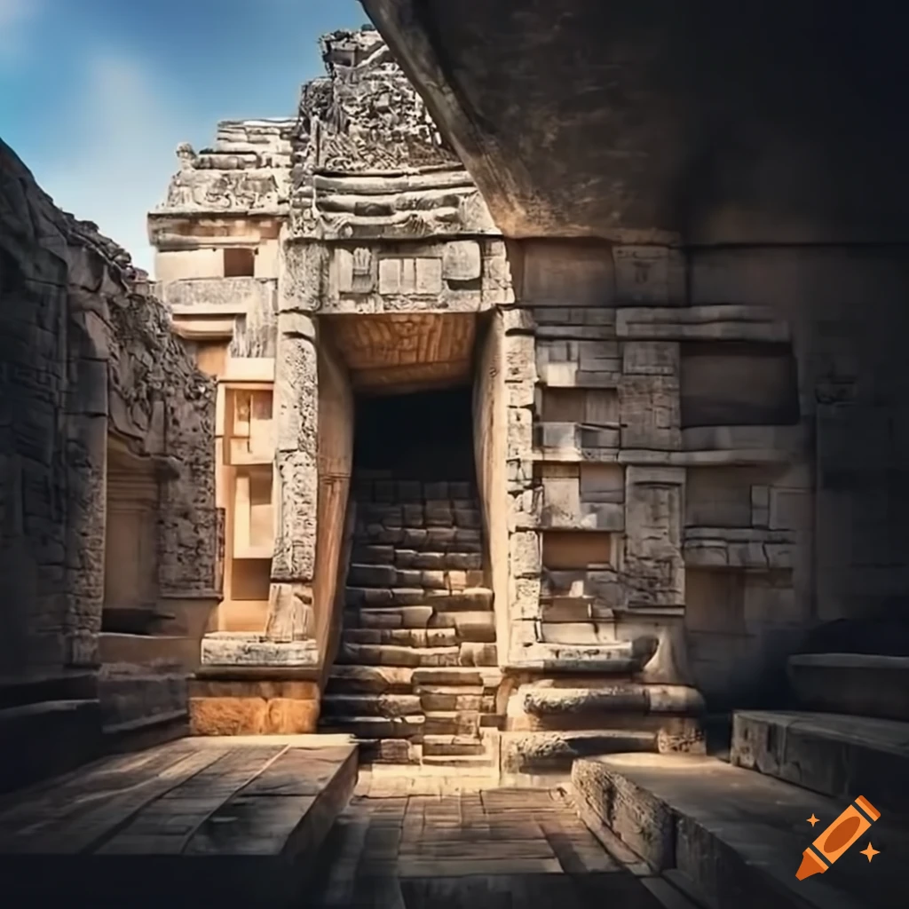 brutalistic Mayan architecture