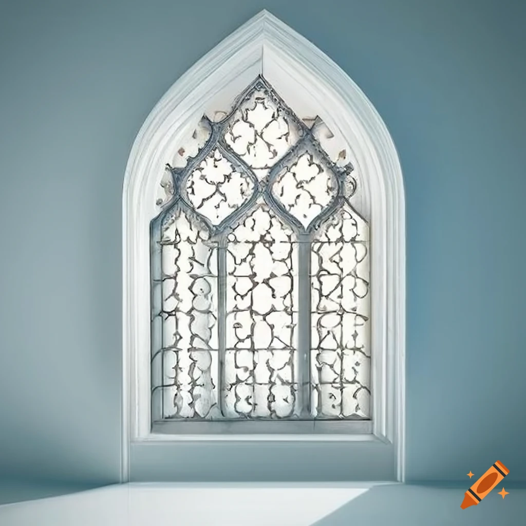 white Islamic window design