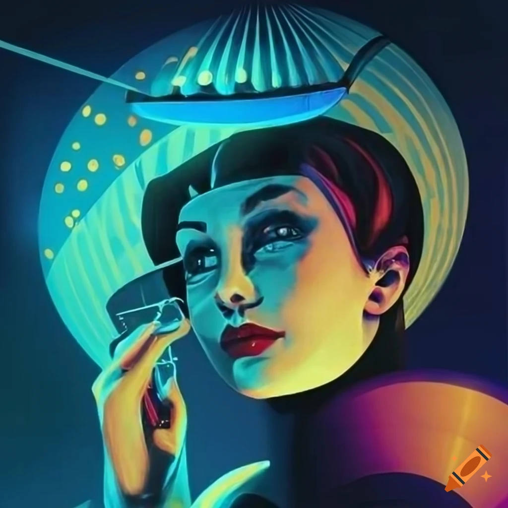 image depicting retro futurism