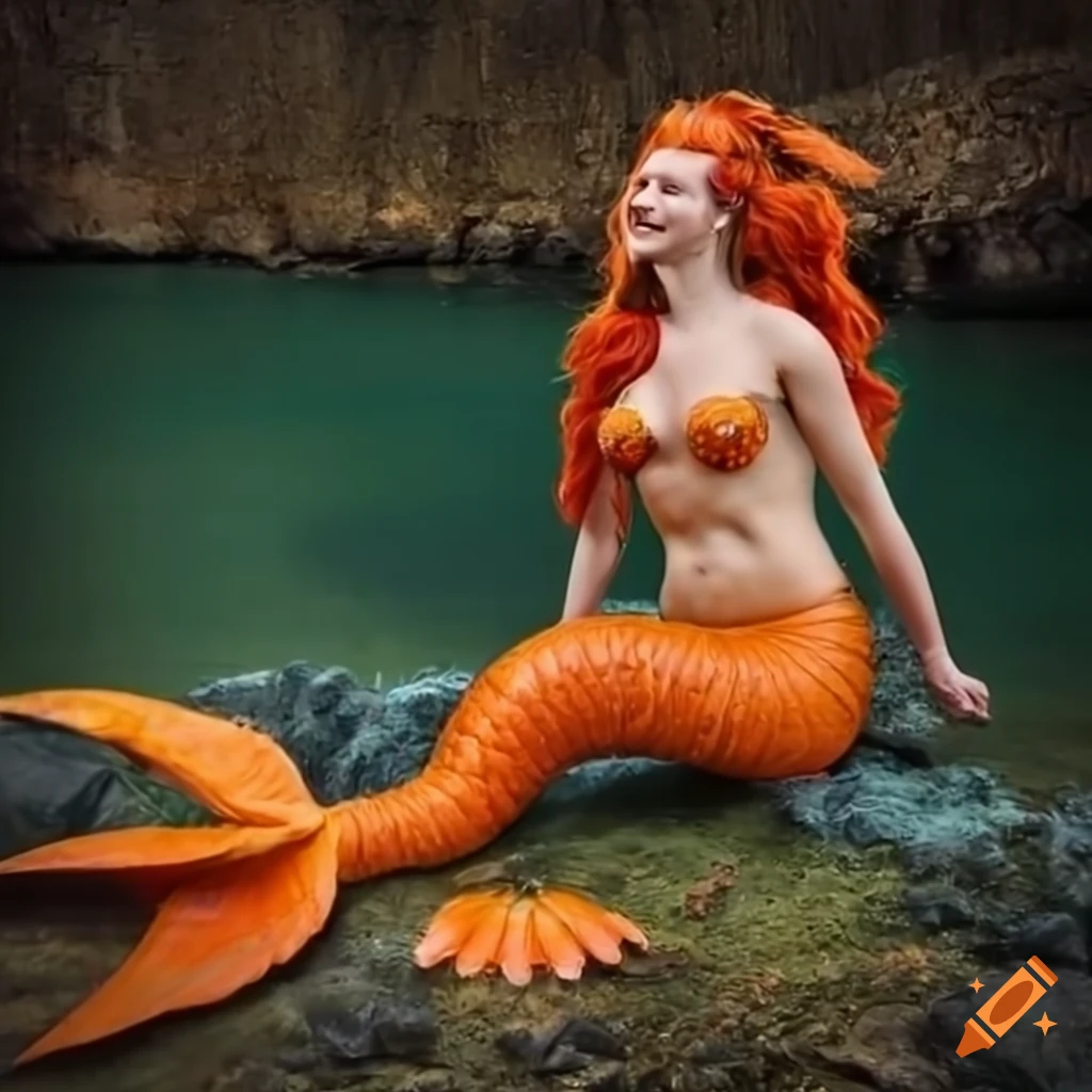 pumpkin mermaid artwork