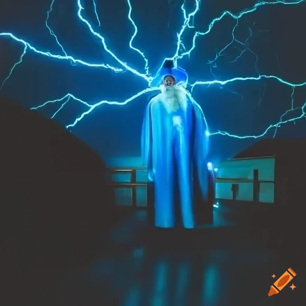 image of a wizard in a gas station