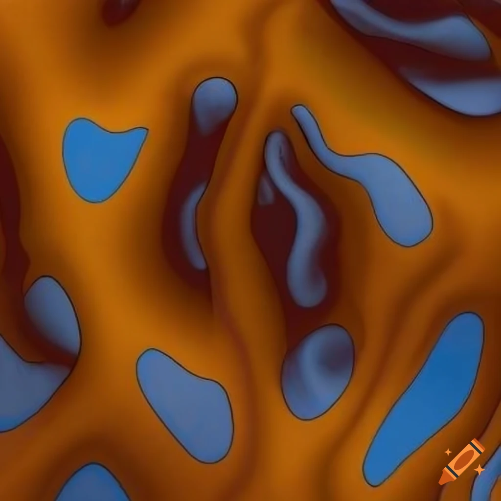 ochre periodic tessellation in black, yellow, grey, and orange
