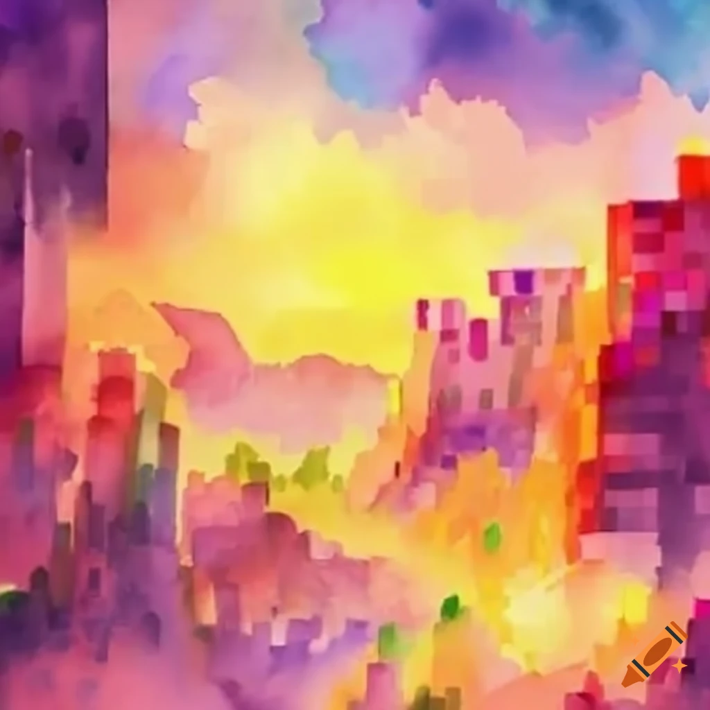 Minecraft Civilization Experiment On Craiyon