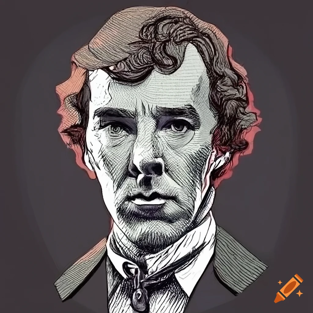 Benedict Cumberbatch as Sherlock Holmes Original Pencil Sketch Size A5 -  Etsy