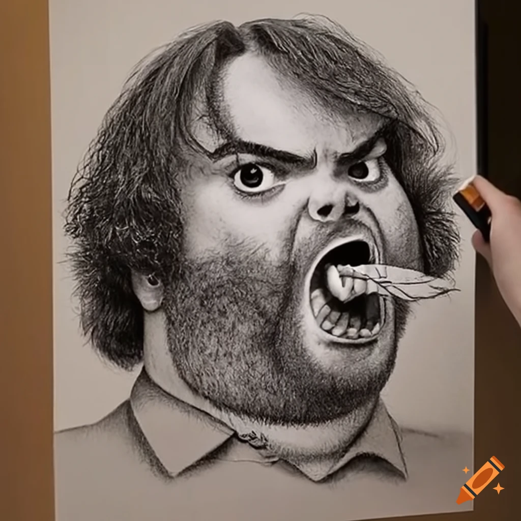 Jack black enjoying mcnuggets