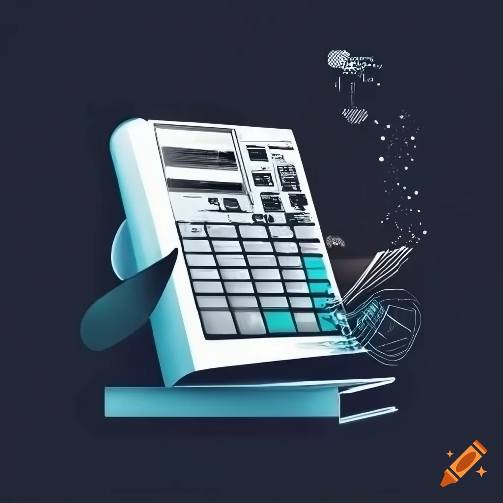 black and white interface of bookkeeping software