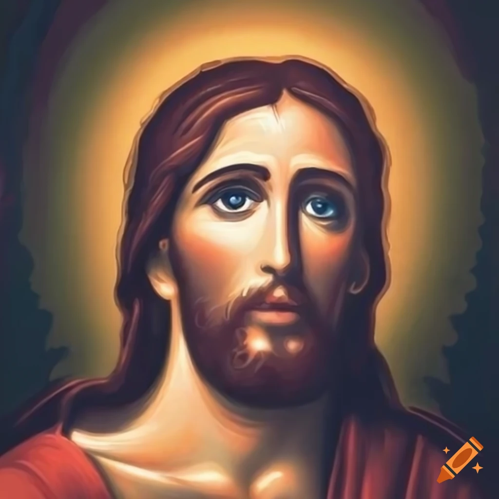 Icon of jesus christ on Craiyon