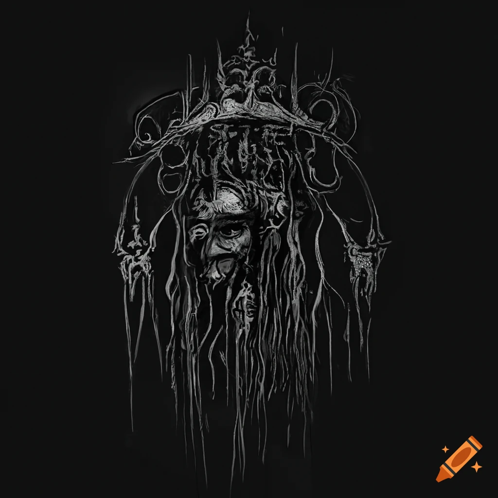 black metal logo for KAMPAH band