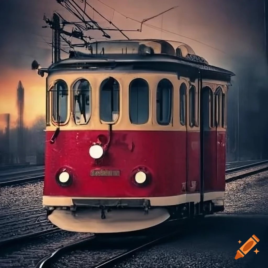 French electric train on Craiyon