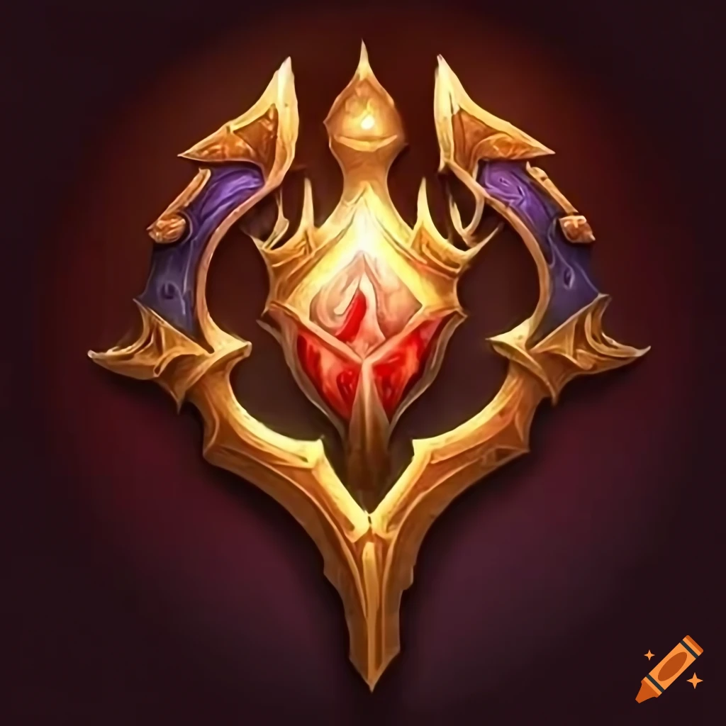 Emblem of a blood elf from world of warcraft on Craiyon