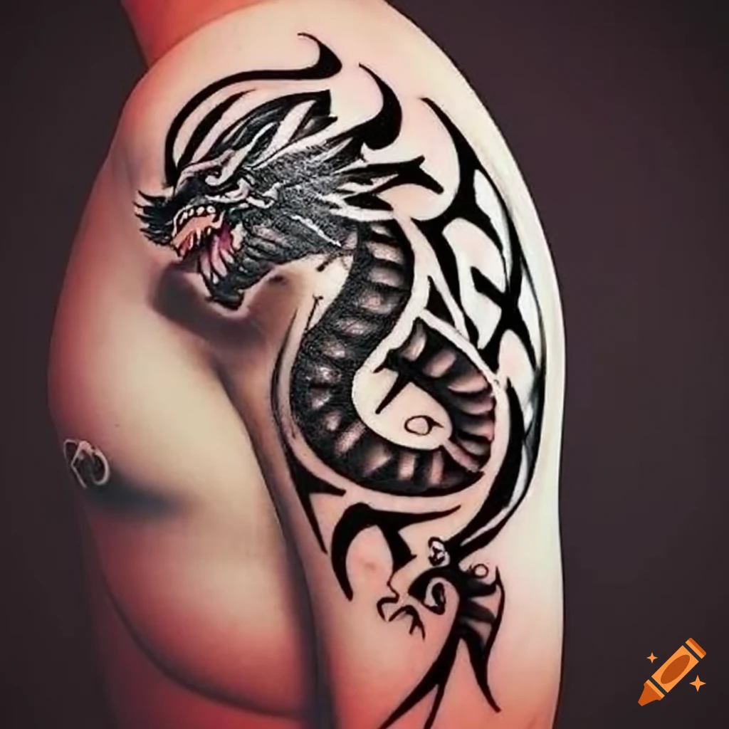 Dragon Snake Temporary Tattoo Sticker - OhMyTat