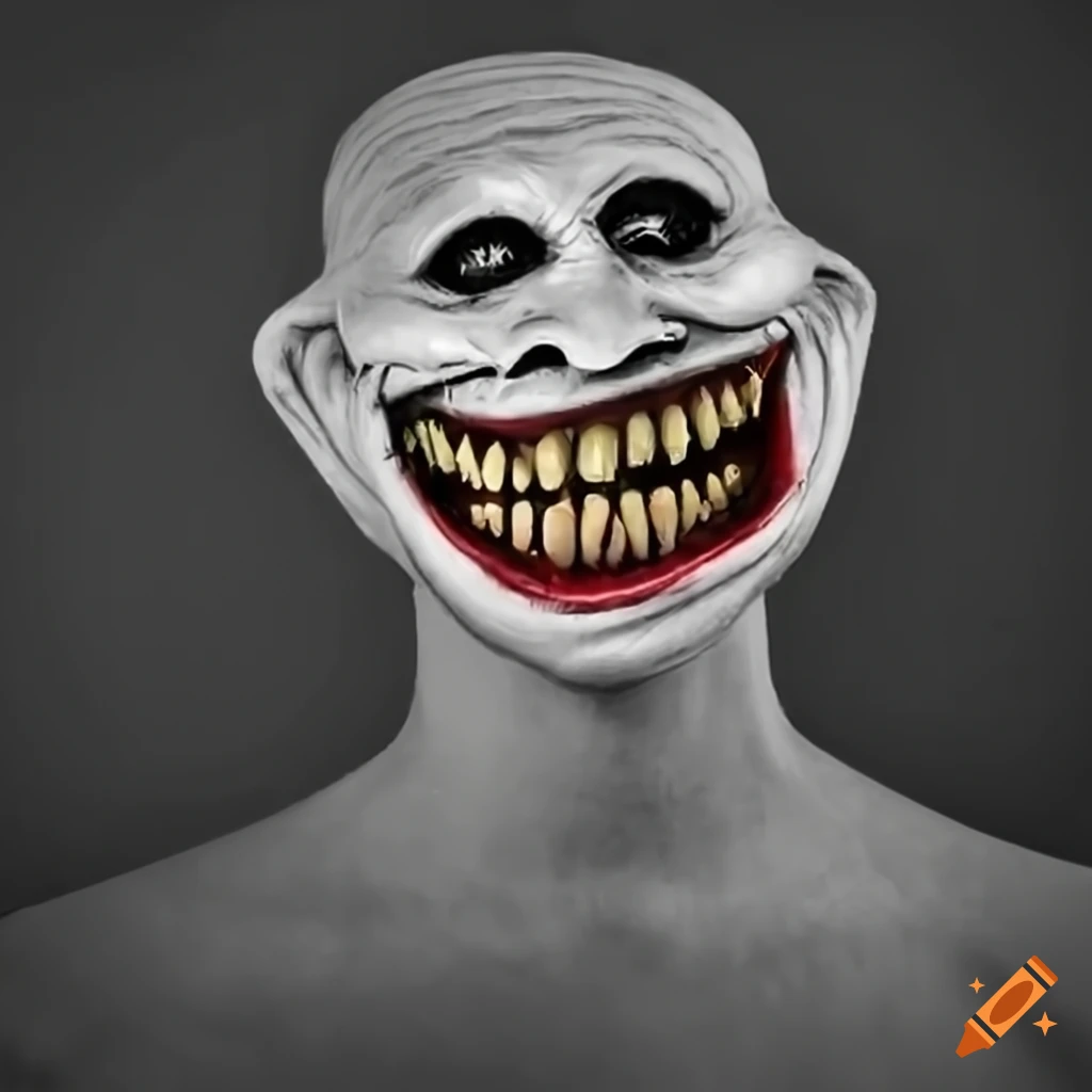TrollFace mask with smile 3D model
