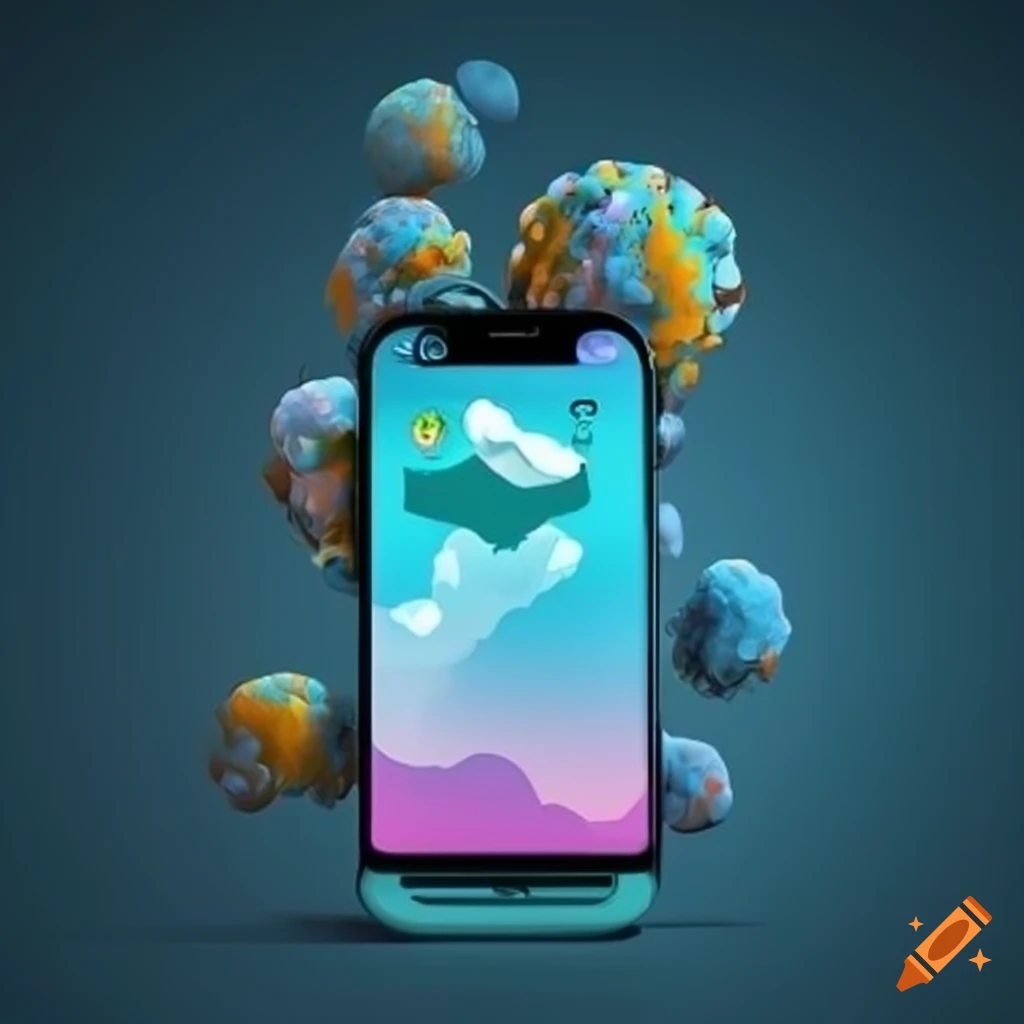 Illustration Of Mobile Apps Changing Daily Life On Craiyon