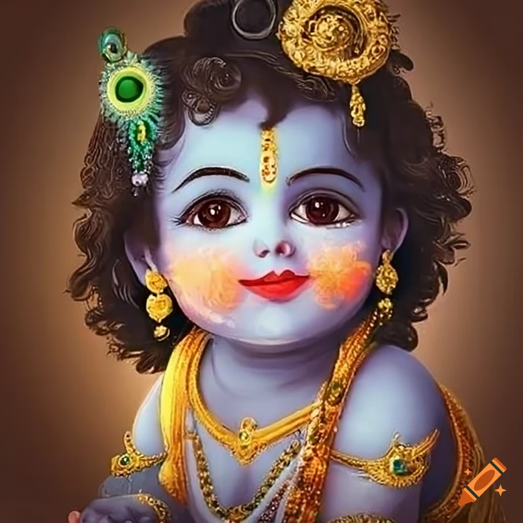 artistic-representation-of-baby-krishna