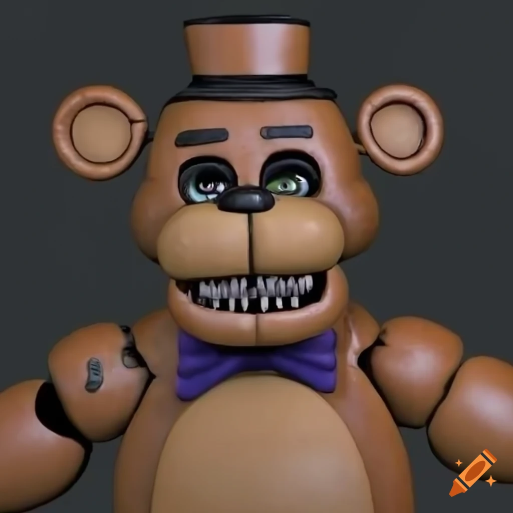 Freddy fazbear 3d model on Craiyon