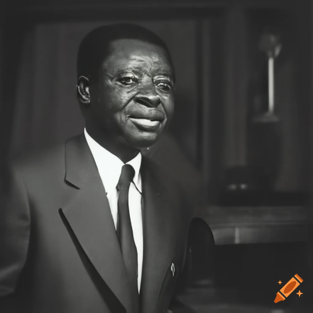 Portrait of gnassingbé eyadéma, togolese politician
