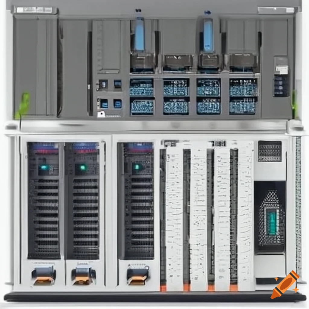 Image of a dedicated server set on Craiyon