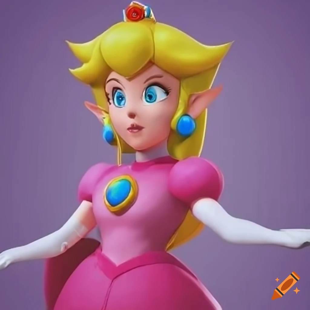 Cosplay Of Princess Peach And Link Exchanging Costumes On Craiyon