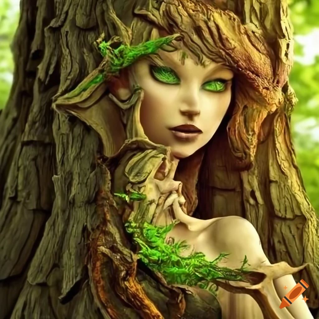 Image Of A Beautiful Dryad Tree On Craiyon