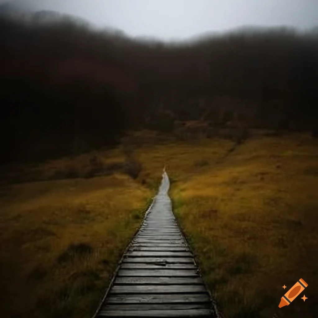 dunkle Landschaft ohne Menschen