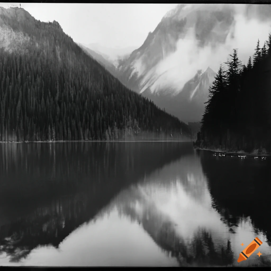nostalgic black and white picture of historic British Columbia