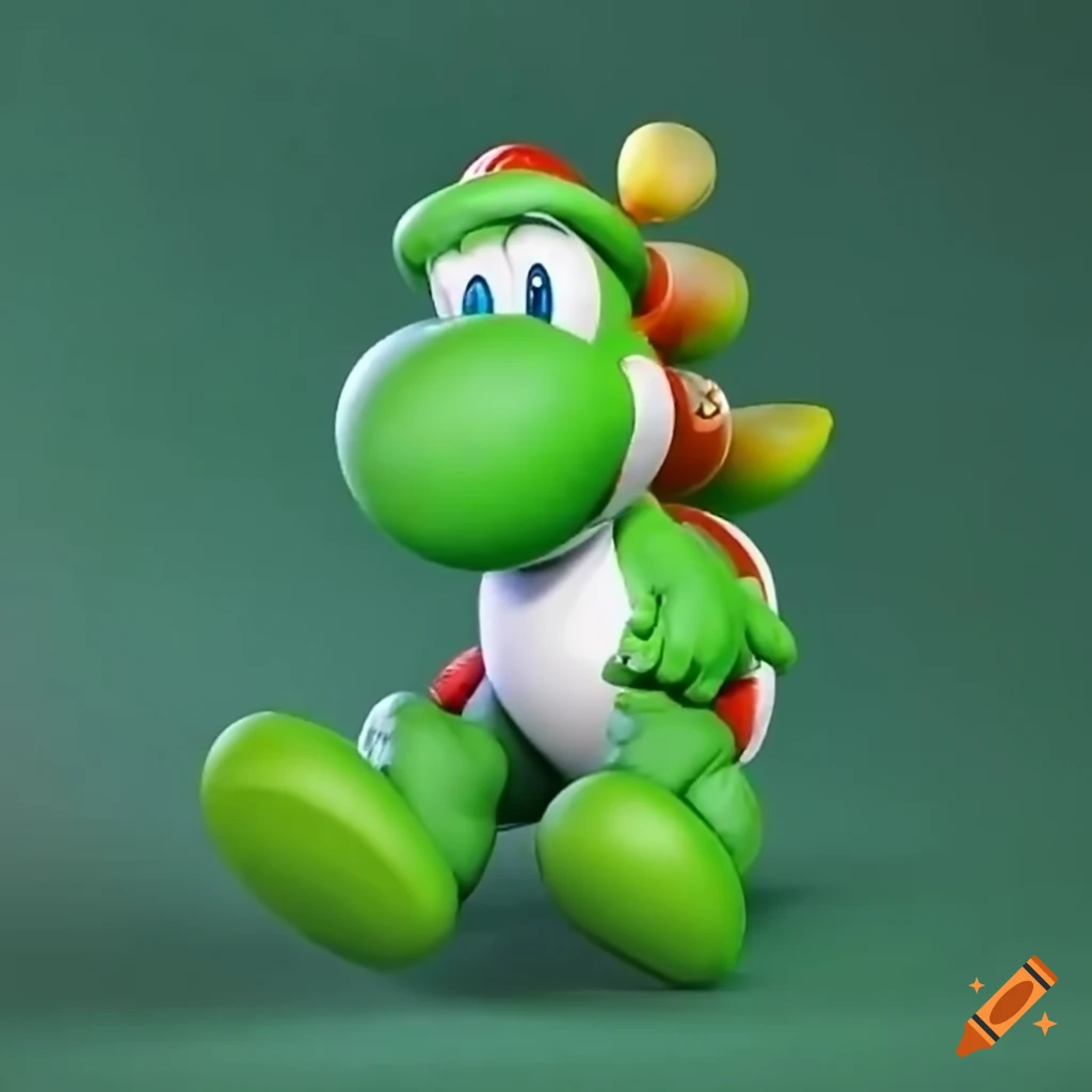 Close up Of Yoshi s Big Green Feet On Craiyon