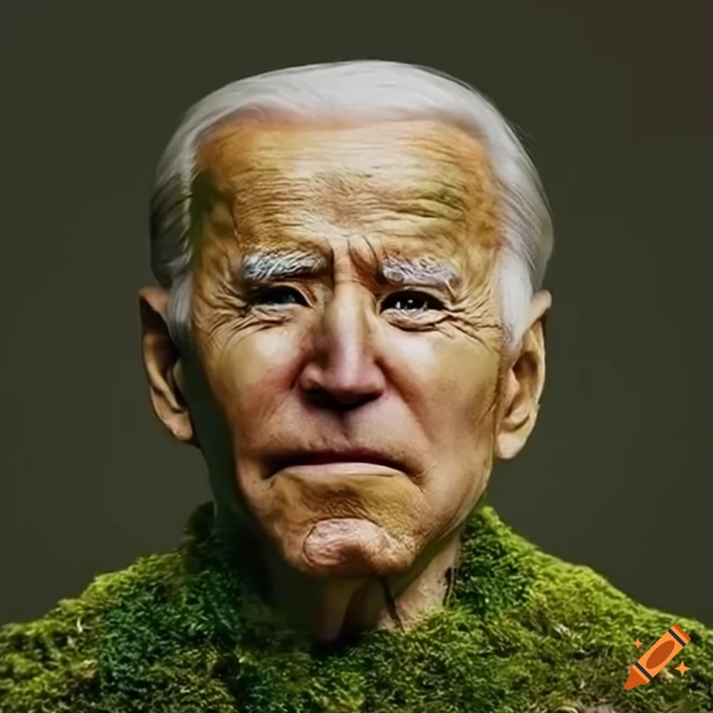 Hilarious Artwork Of Joe Biden Covered In Moss hilarious-artwork-of-joe-biden-covered-in-moss
