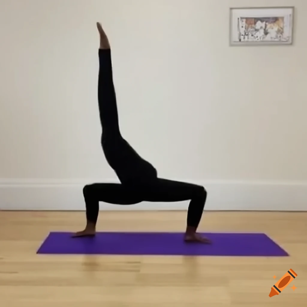Yoga headstand pose on Craiyon