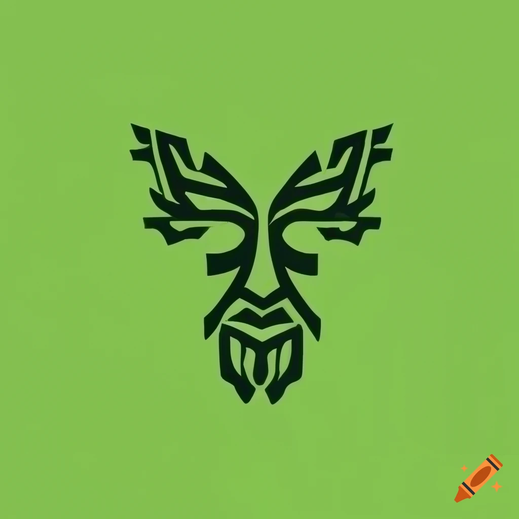 greenman logo with a geometric design
