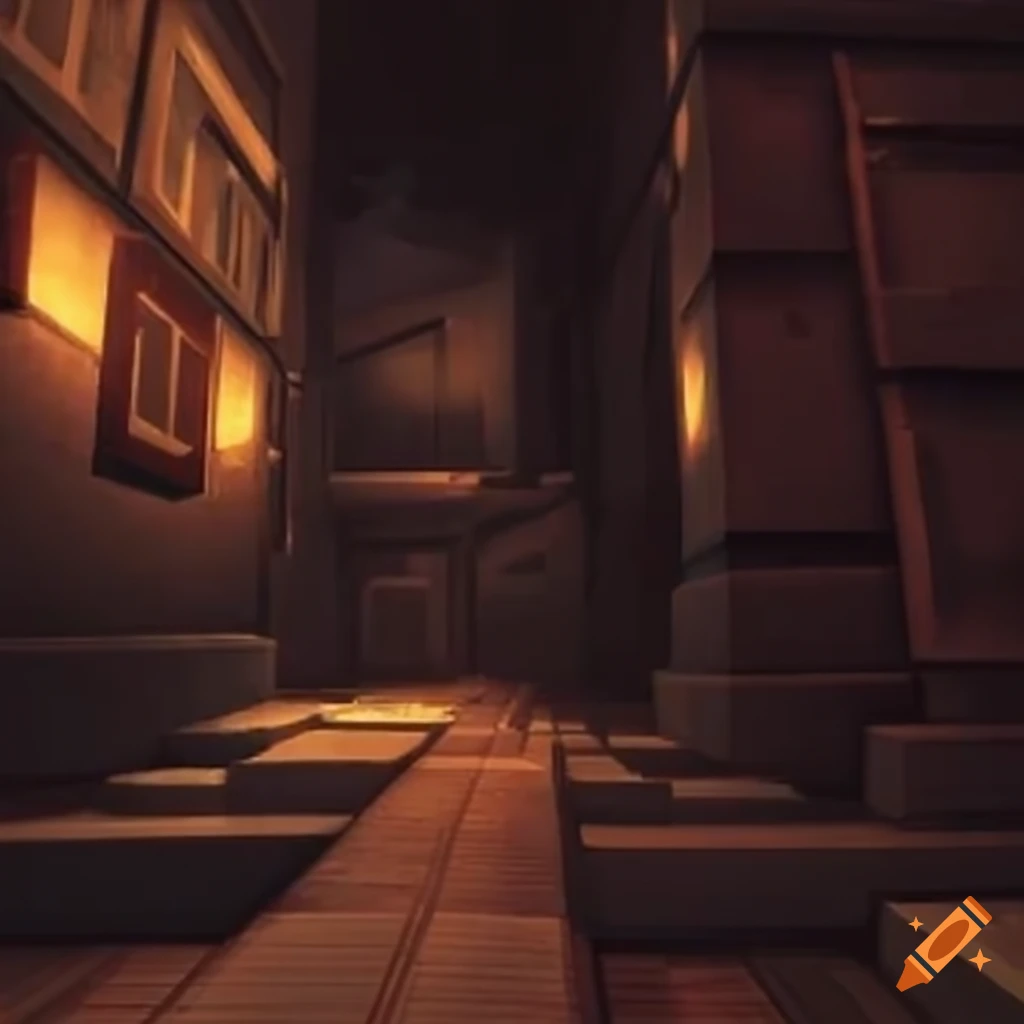 parkour section inside a server
