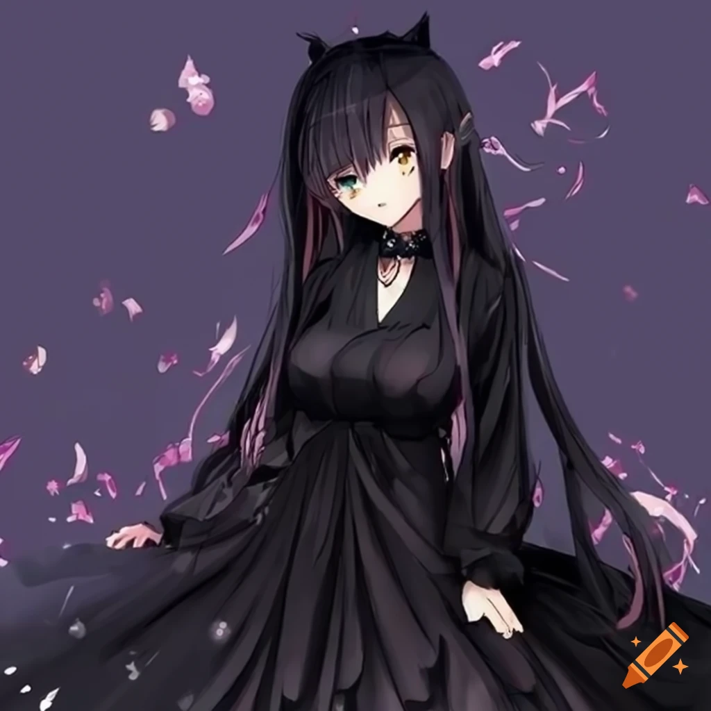 Lacyلاسي in 2023  Anime black hair, Gothic anime girl, Dark anime