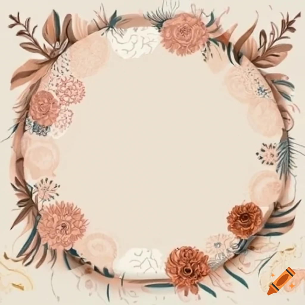 boho style 85th anniversary invitation with flowers