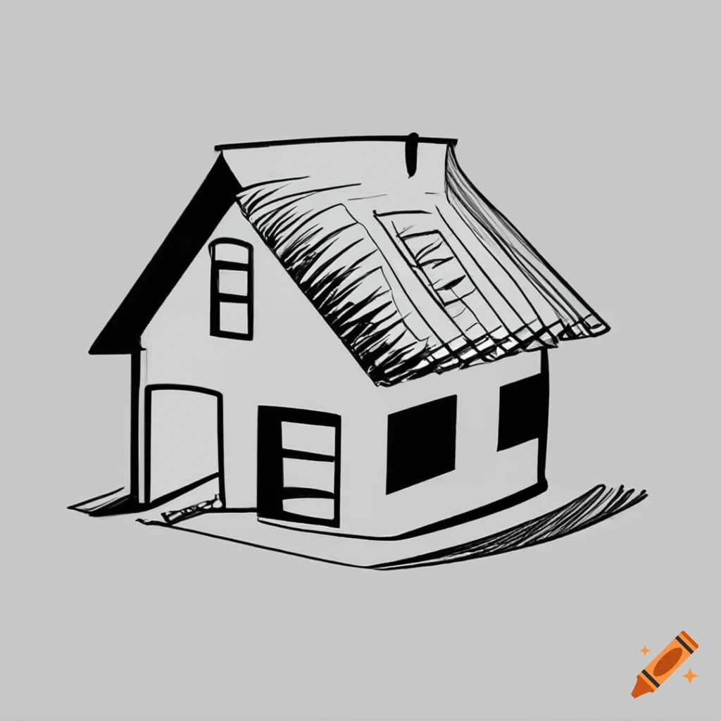 Drawing a House 1 | ClipArt ETC-saigonsouth.com.vn